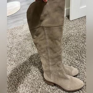 Tan suede Vince Camuto knee high boots